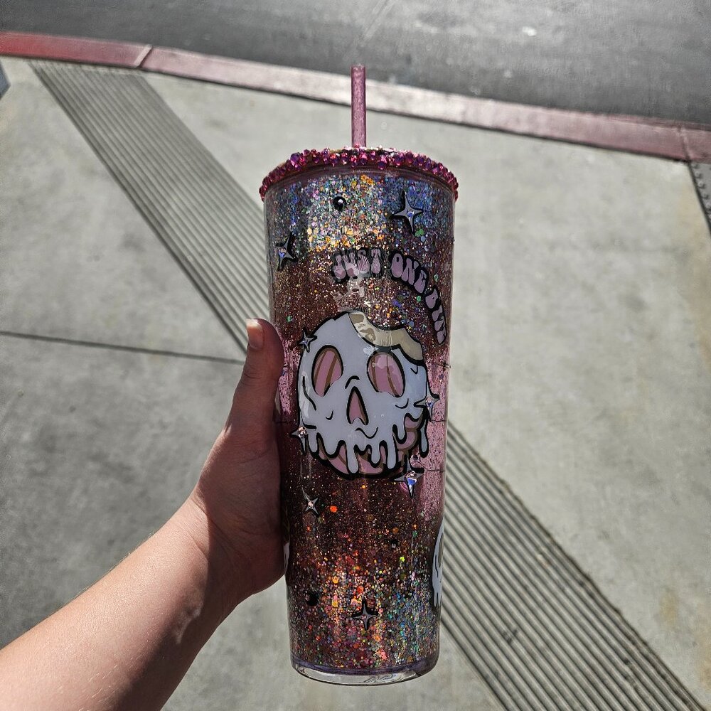 Handmade snowglobe tumbler